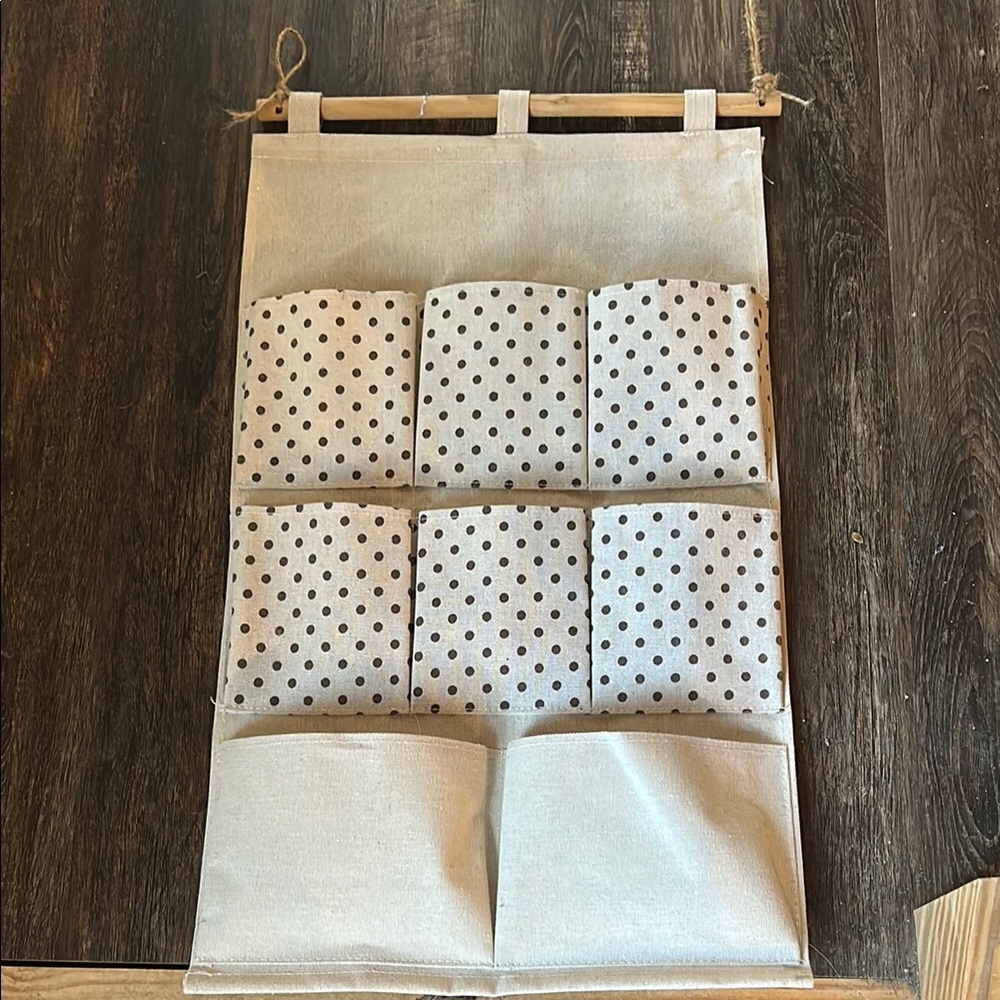 Polka Dot Hanging Organizer